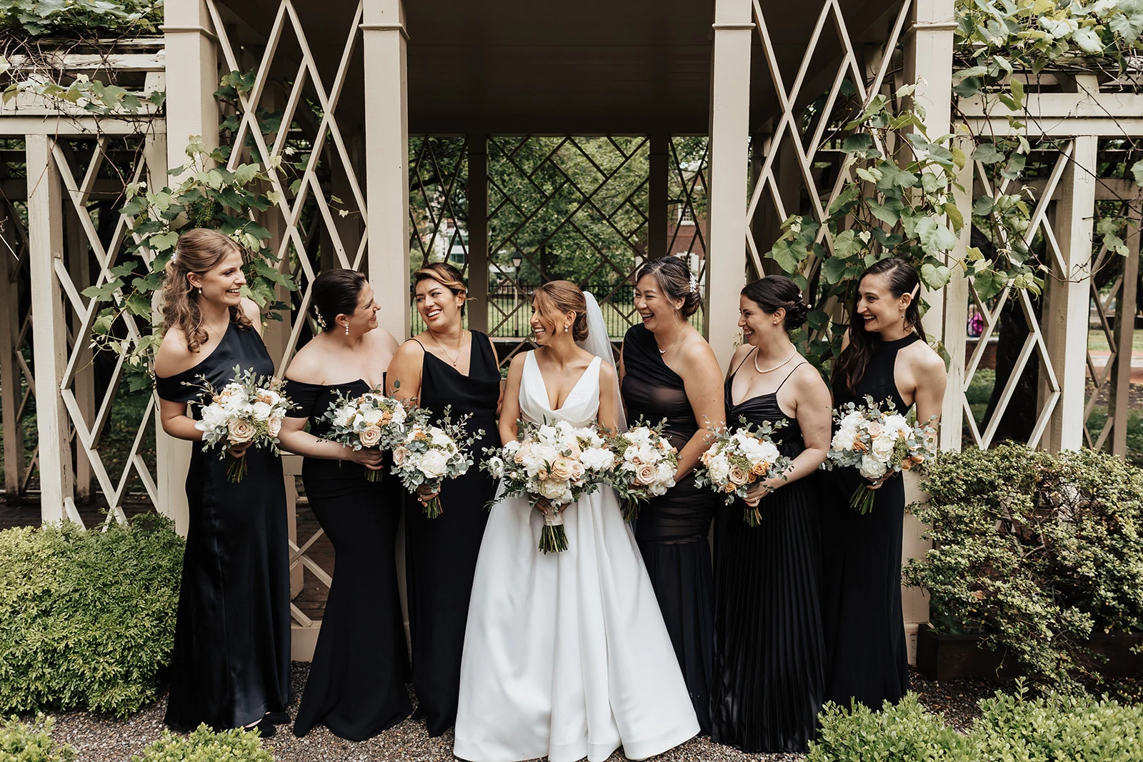 Bride and wedding party